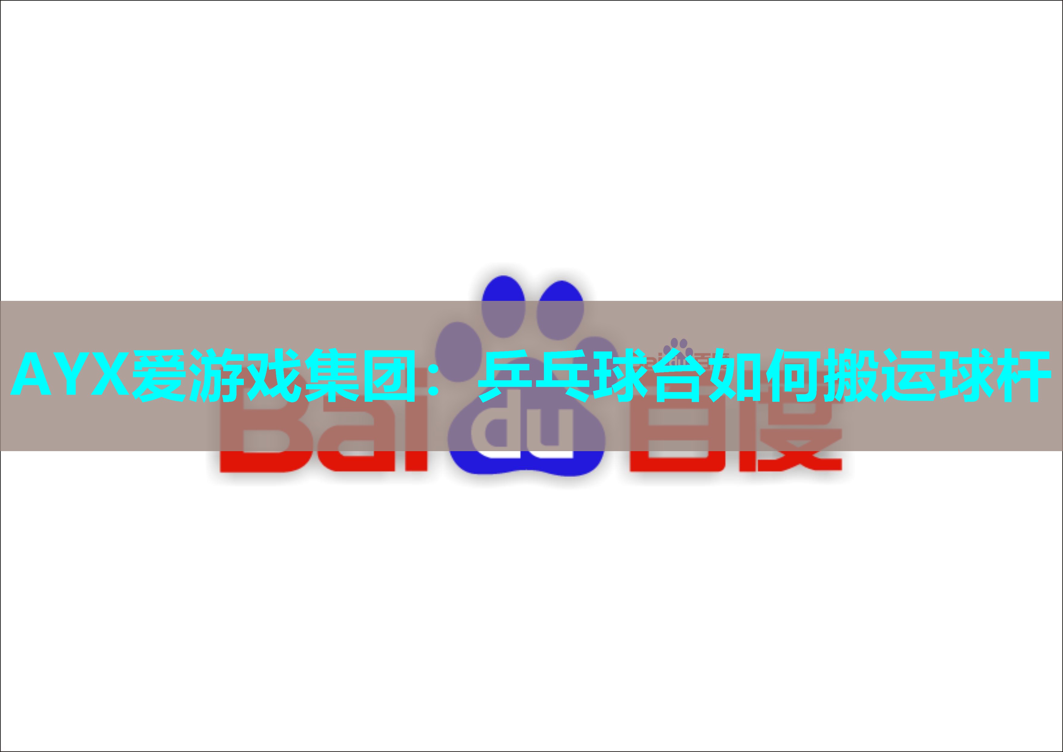 乒乓球台如何搬运球杆 乒乓球台如何搬运球杆